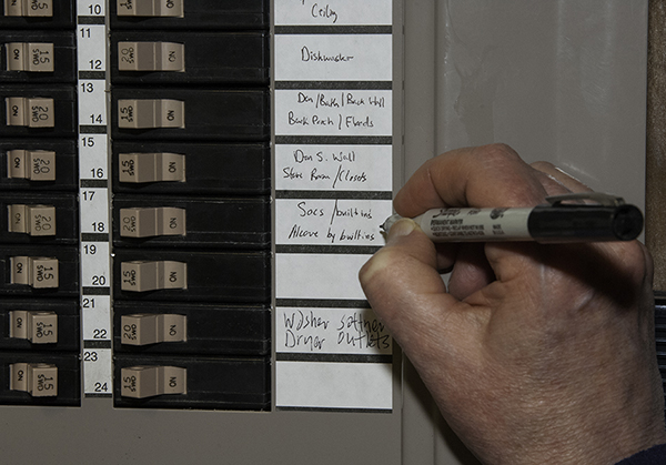 Labeling circuit breakers