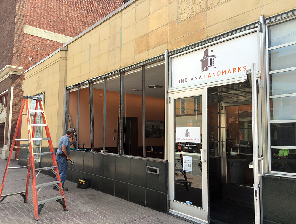 Window repairs on historic buildings