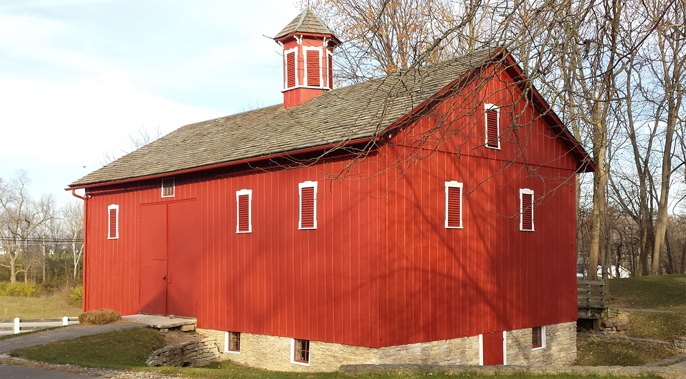 Huddleston Farmhouse barn red