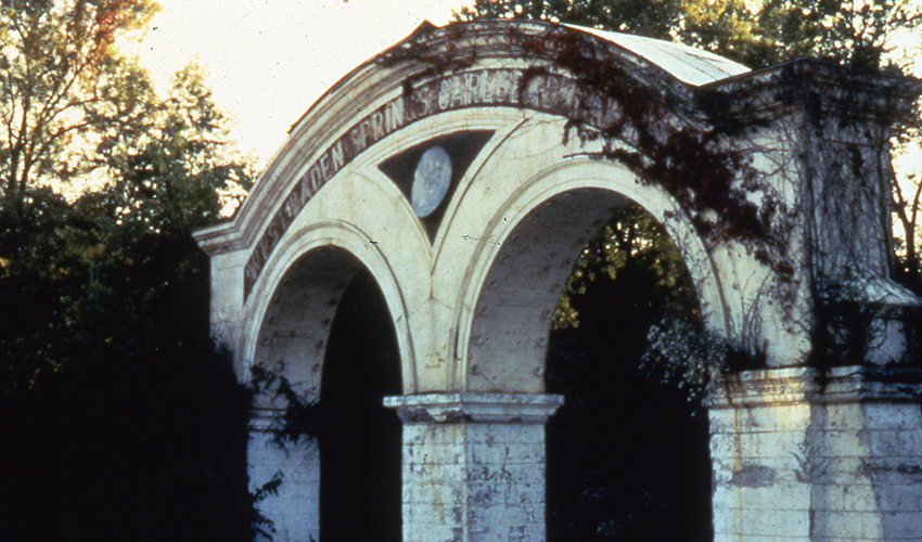 West Baden Springs Hotel entrance before restoration