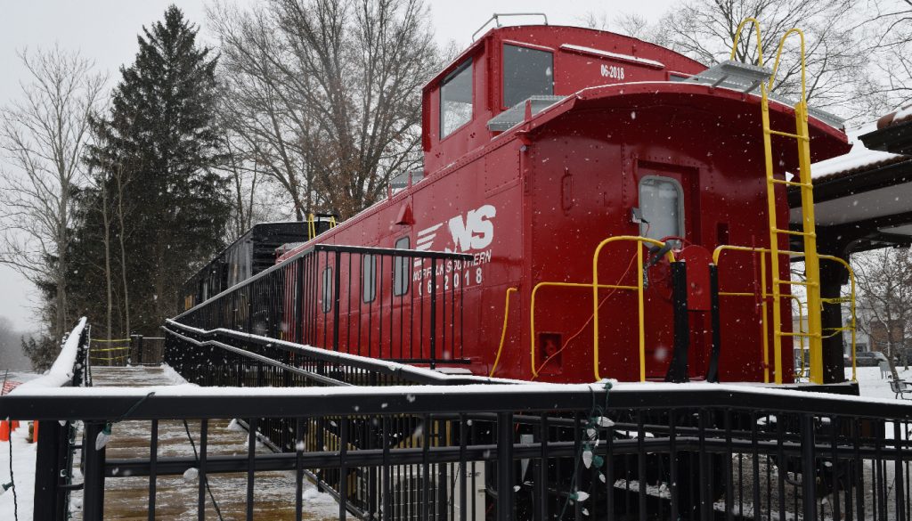 Chesterton train car restrooms