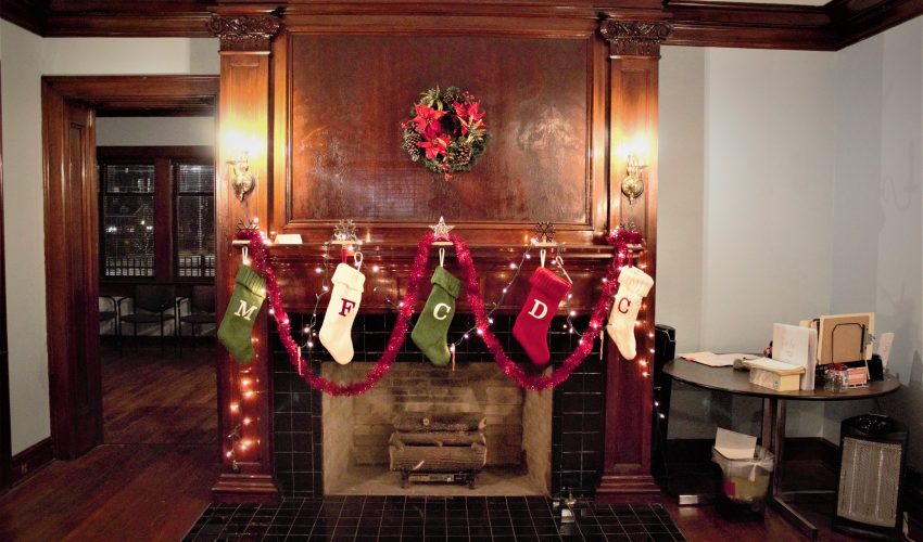 Stutz House interior 2018 Indiana Landmarks Holiday Open House
