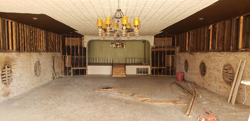 Albion Opera House upper level with stage