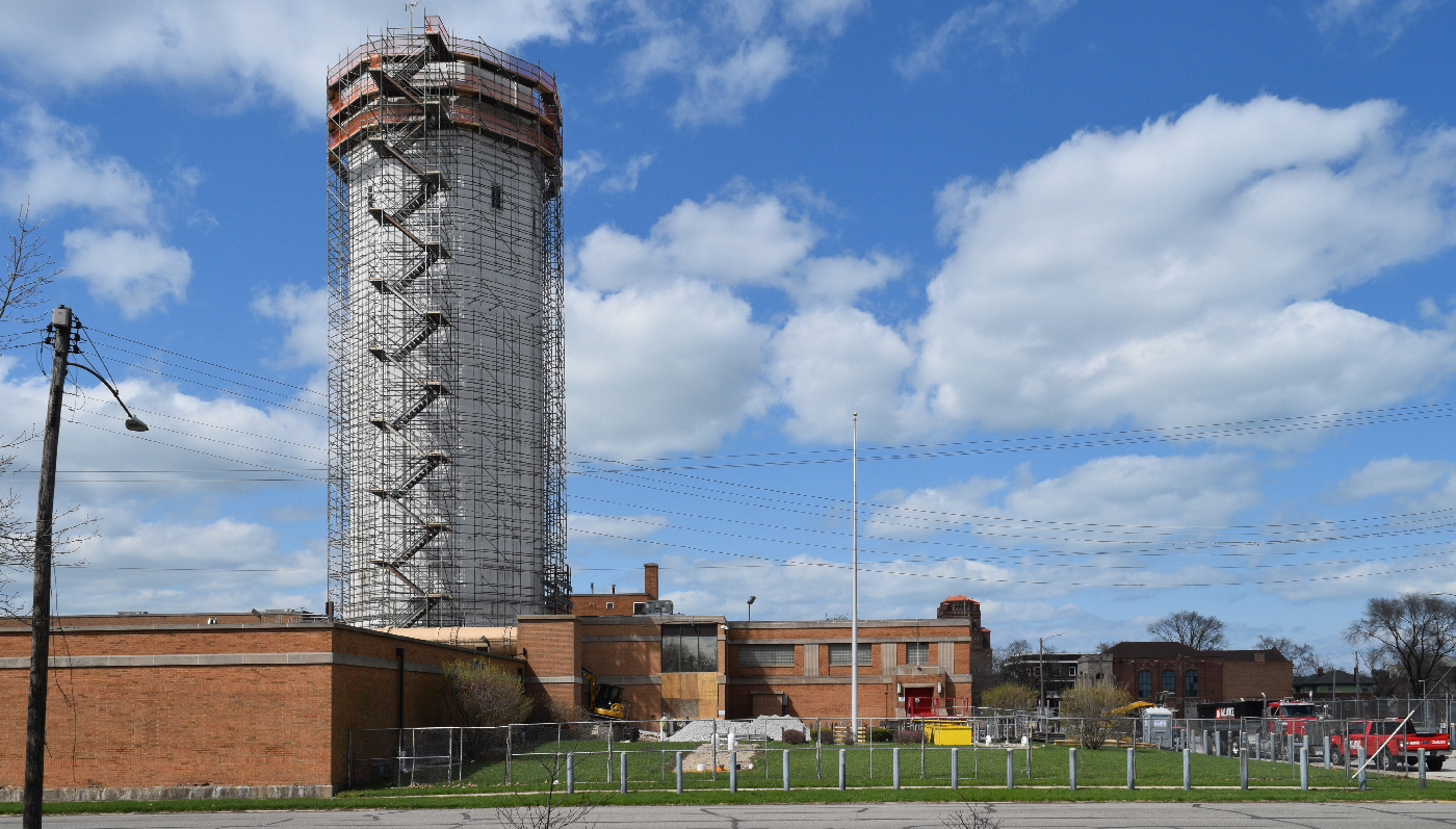 Gary Water Tower Demolition