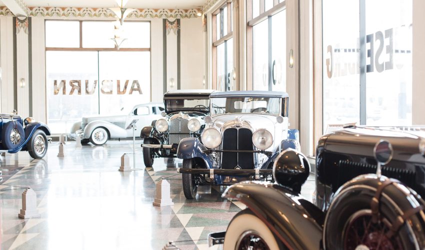 ACD Museum Showroom 2 - Photo courtesy Auburn Cord Duesenberg Automobile Museum