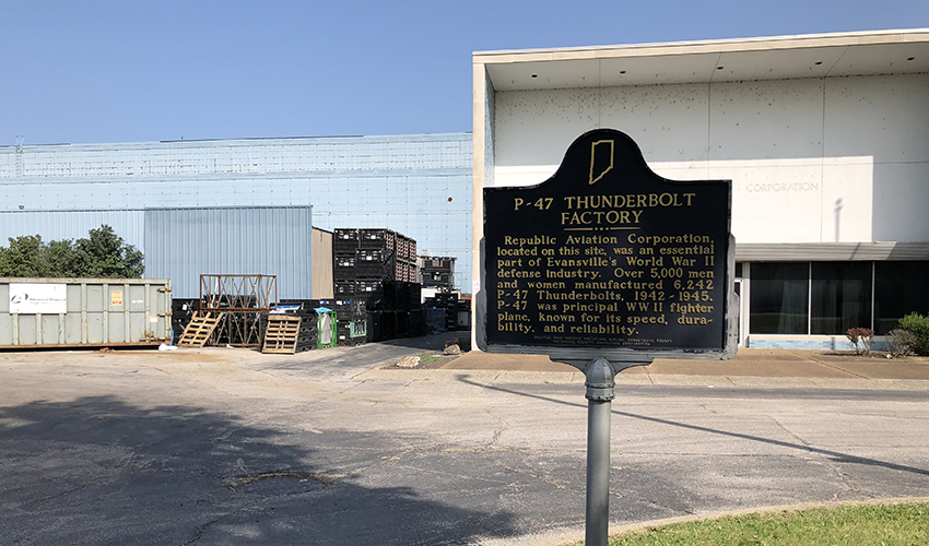 Evansville P47 factory