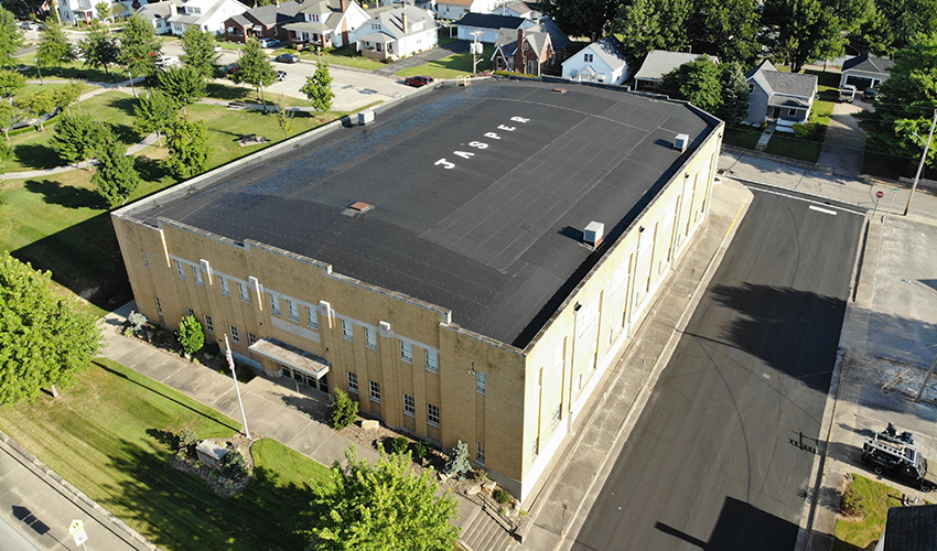 Cabby O'Neill gym aerial, Jasper