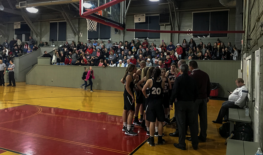 Game in Hoosier gym, Knightstown