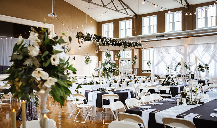 Ribeyre Gym wedding, New Harmony by Jesse & Gena Photographers