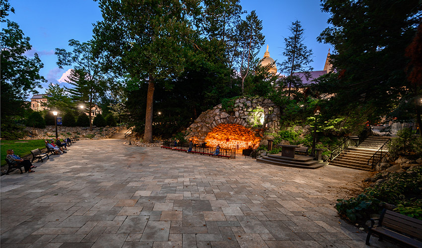 Notre Dame Grotto by Matt Cashore, University of Notre Dame