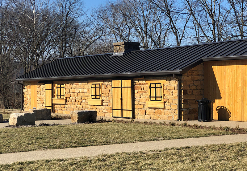 Rice Island Shelter, Corydon