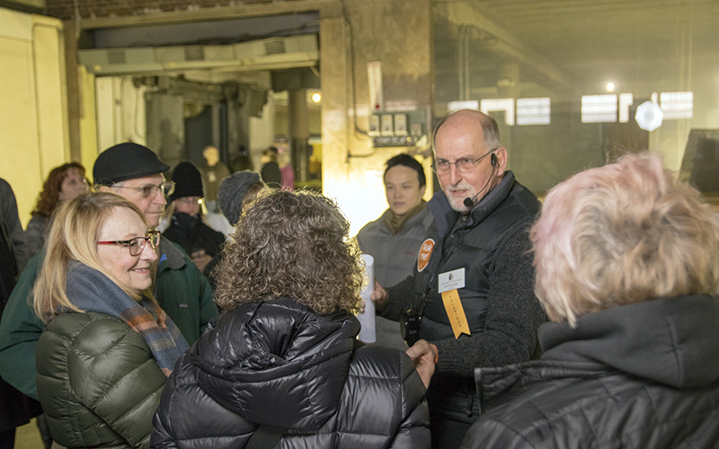 Docents lead tours sharing how landmarks help create a vibrant city.